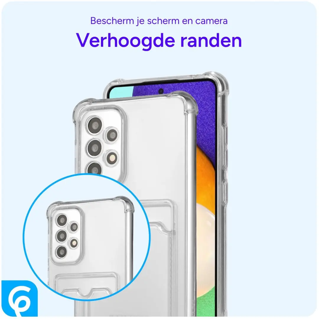 Selected Transparant TPU Hoesje Samsung Galaxy A52 - Pasjeshouder