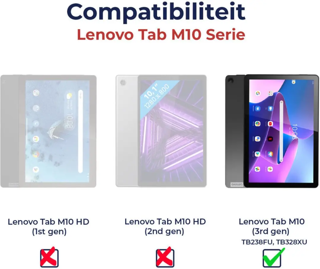 Selected Lenovo Tab M10 Gen 3 Book Case - Roze Goud