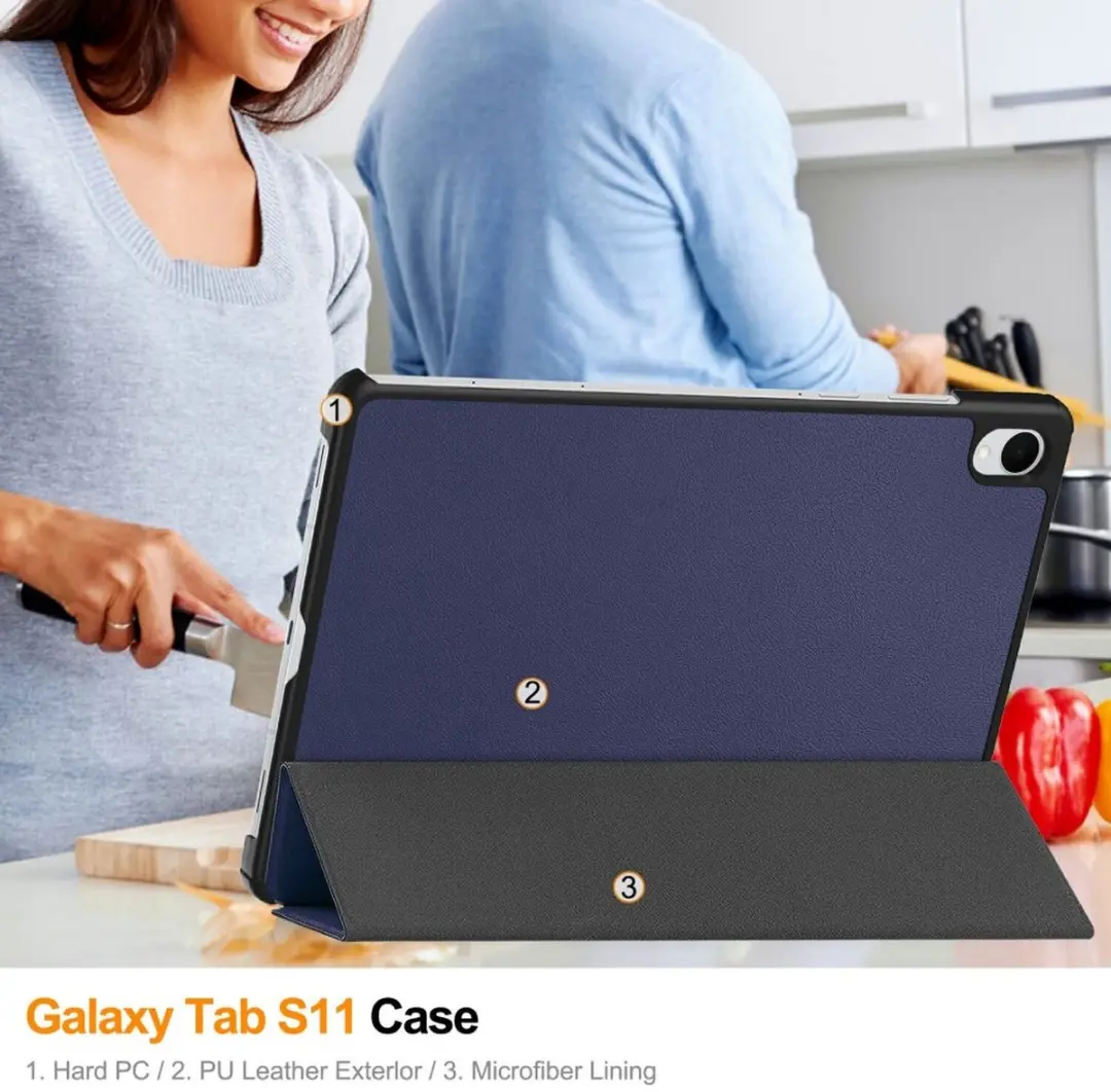 Selected Tablethoes Samsung Galaxy Tab S11 - Blauw