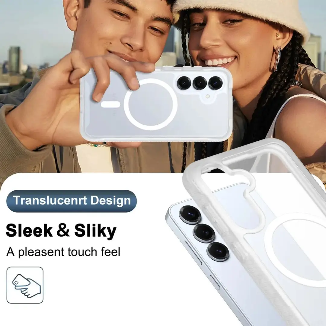 Selected Hoesje Samsung Galaxy S25 - Matte Transparant - MagSafe