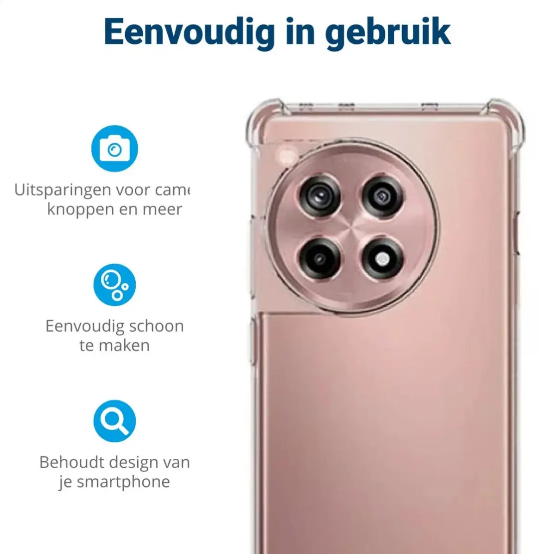 Selected Transparant TPU Hoesje OnePlus 12R - Schokbestendig