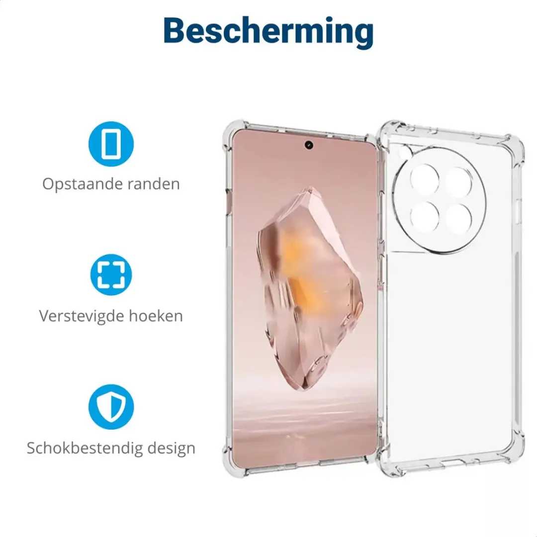 Selected Transparant TPU Hoesje OnePlus 12R - Schokbestendig