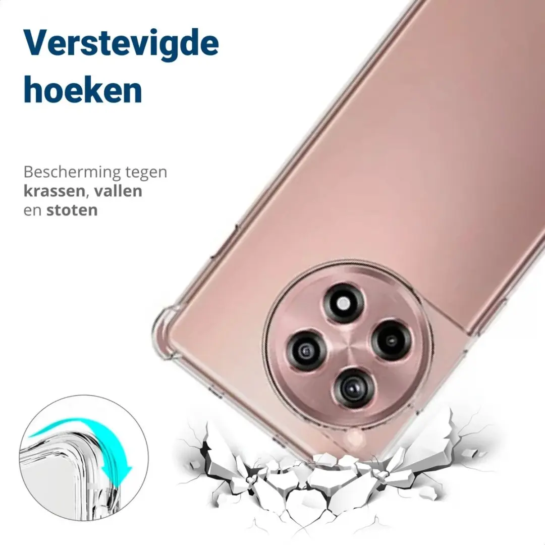 Selected Transparant TPU Hoesje OnePlus 12R - Schokbestendig