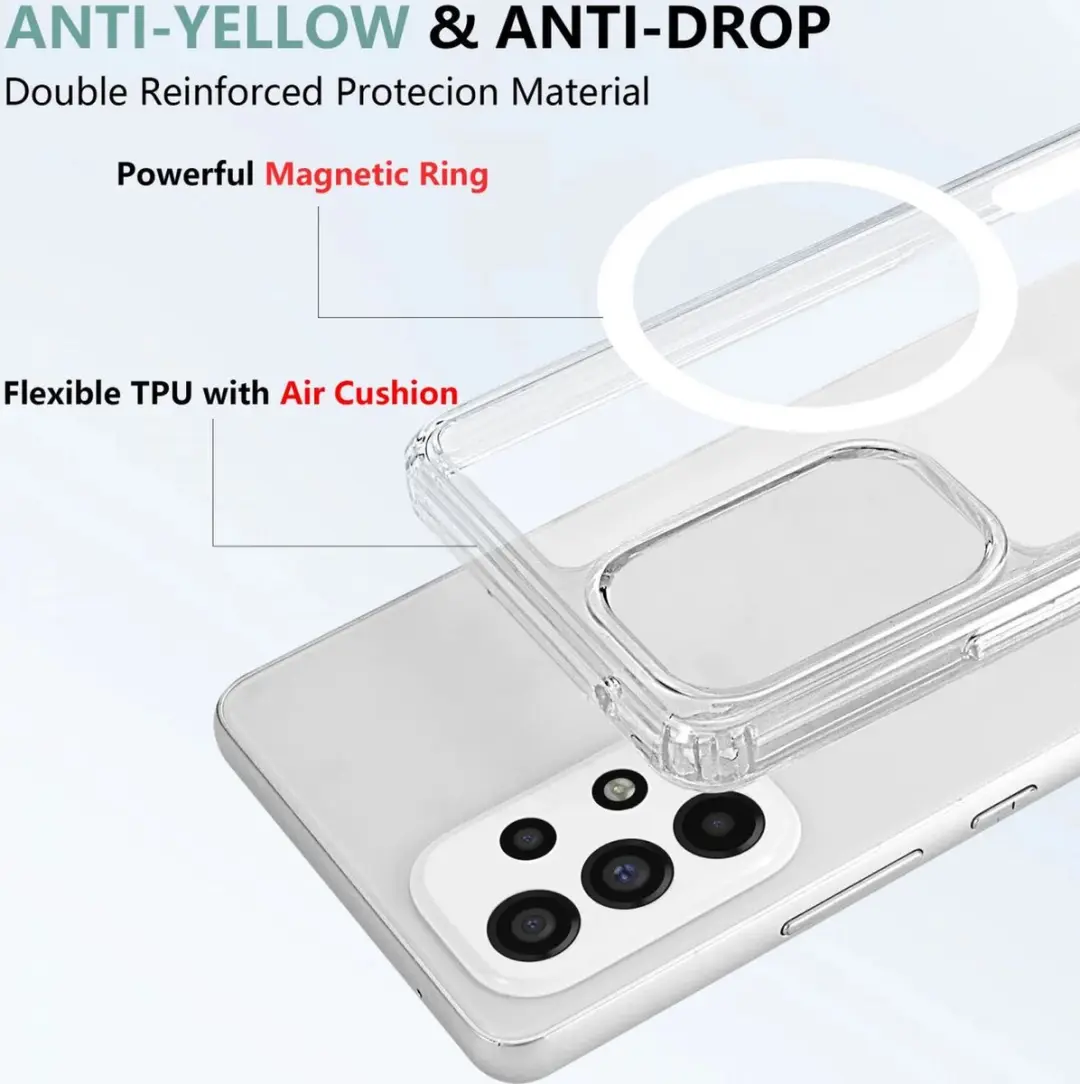 Selected Hoesje Samsung Galaxy A53 MagSafe Transparant