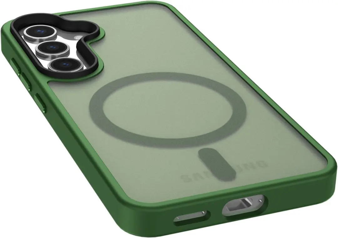 Selected Hoesje Samsung Galaxy S25 MagSafe Midnight Green