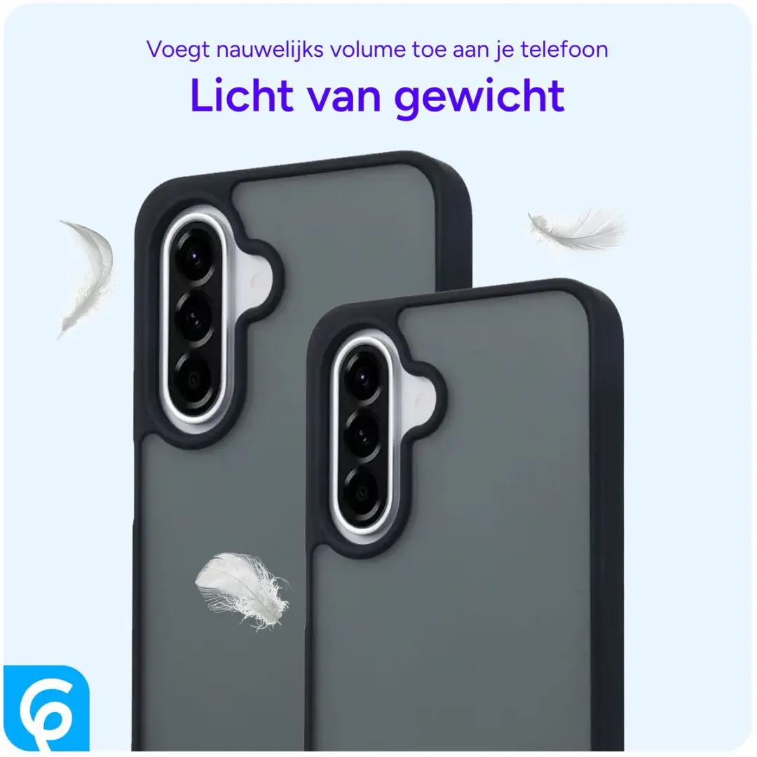 Selected Hoesje Samsung Galaxy A56 - Matte Back Cover Zwart