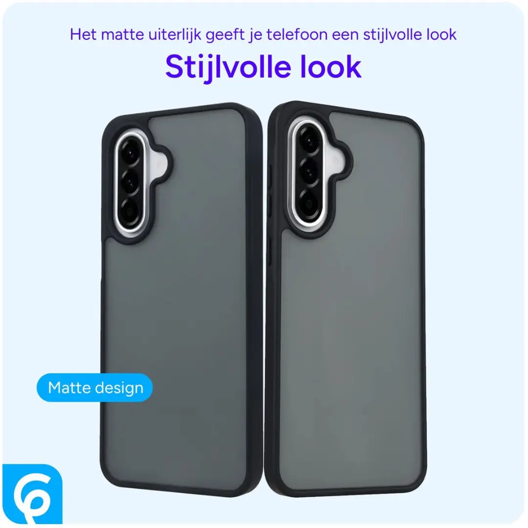 Selected Hoesje Samsung Galaxy A56 - Matte Back Cover Zwart