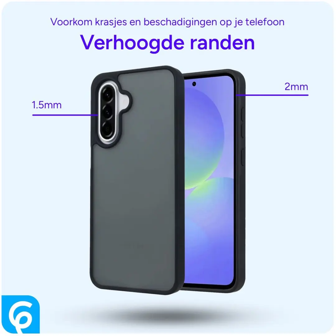 Selected Hoesje Samsung Galaxy A56 - Matte Back Cover Zwart