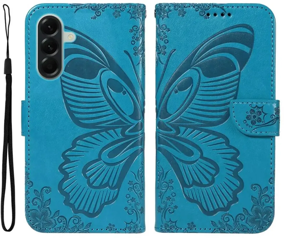 Selected Hoesje Samsung Galaxy A57 Wallet Vlinder Kunstleer