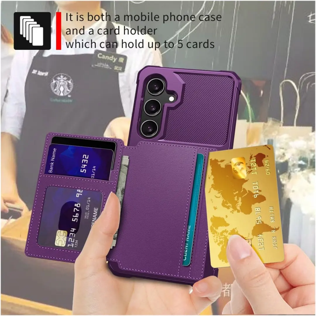 Selected Portemonnee Hoesje Samsung Galaxy A26 - 4 Pasjes - Paars