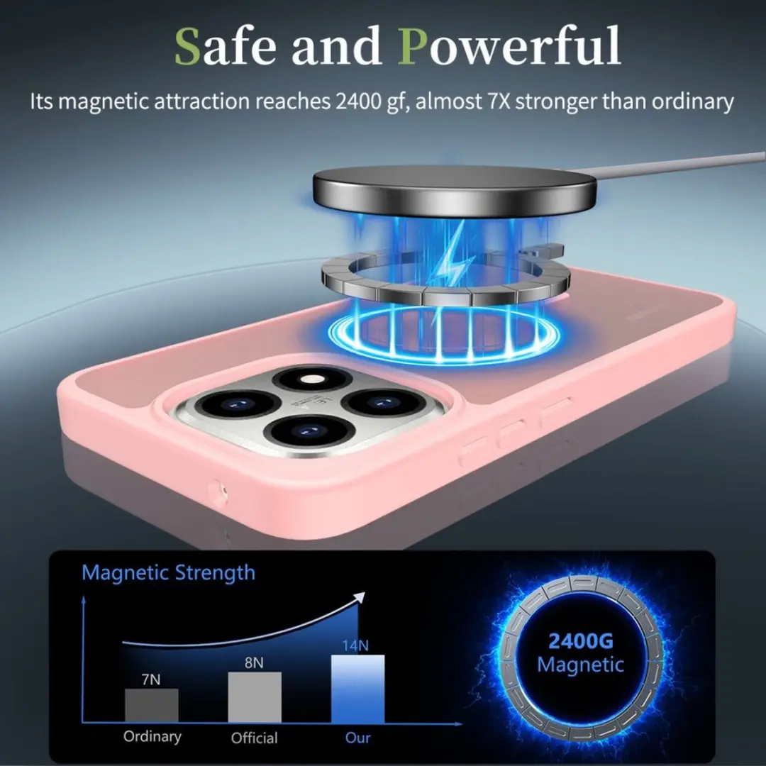 Selected Xiaomi 15T Hybrid Back Cover - MagSafe Roze