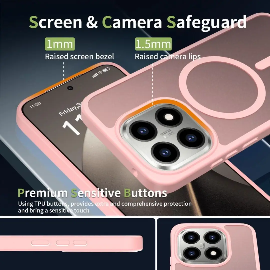 Selected Xiaomi 15T Hybrid Back Cover - MagSafe Roze