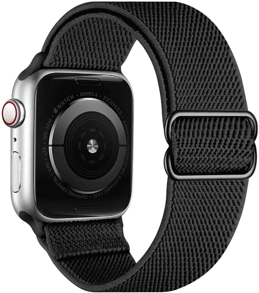 Selected SBG Nylon Horlogebandjes 6-delig - Apple Watch 40-49mm - Donker