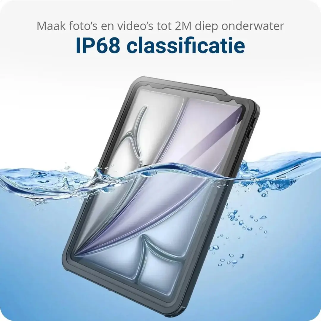Selected Full Protect Cover IP68 Hoes iPad Pro 13 2024 - Zwart
