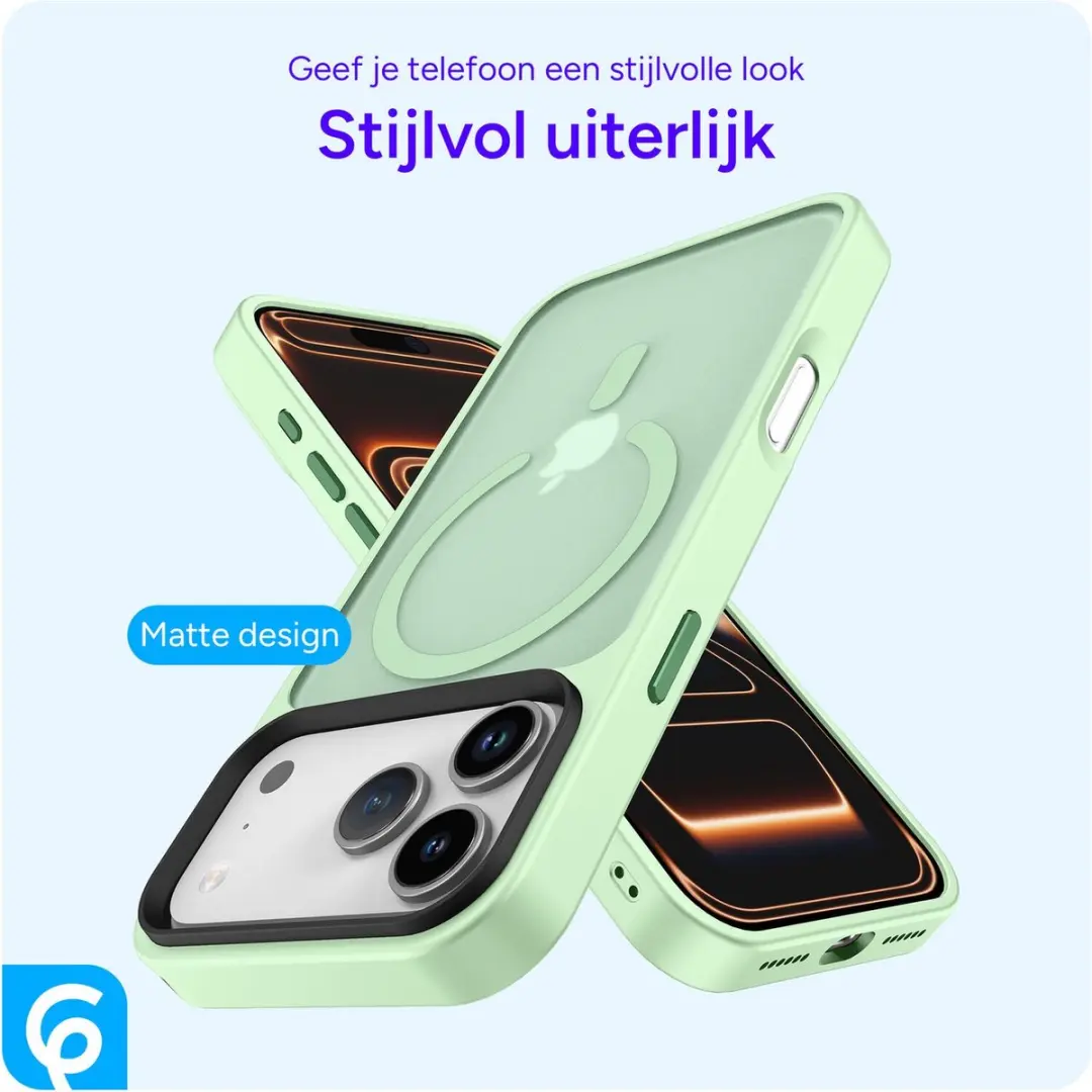 Selected by GSMpunt.nl iPhone 17 Pro Max Hoesje - Groen - MagSafe