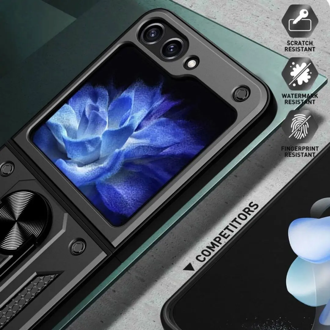 Selected Magnetisch Hoesje Samsung Galaxy Z Flip 5 - Zwart