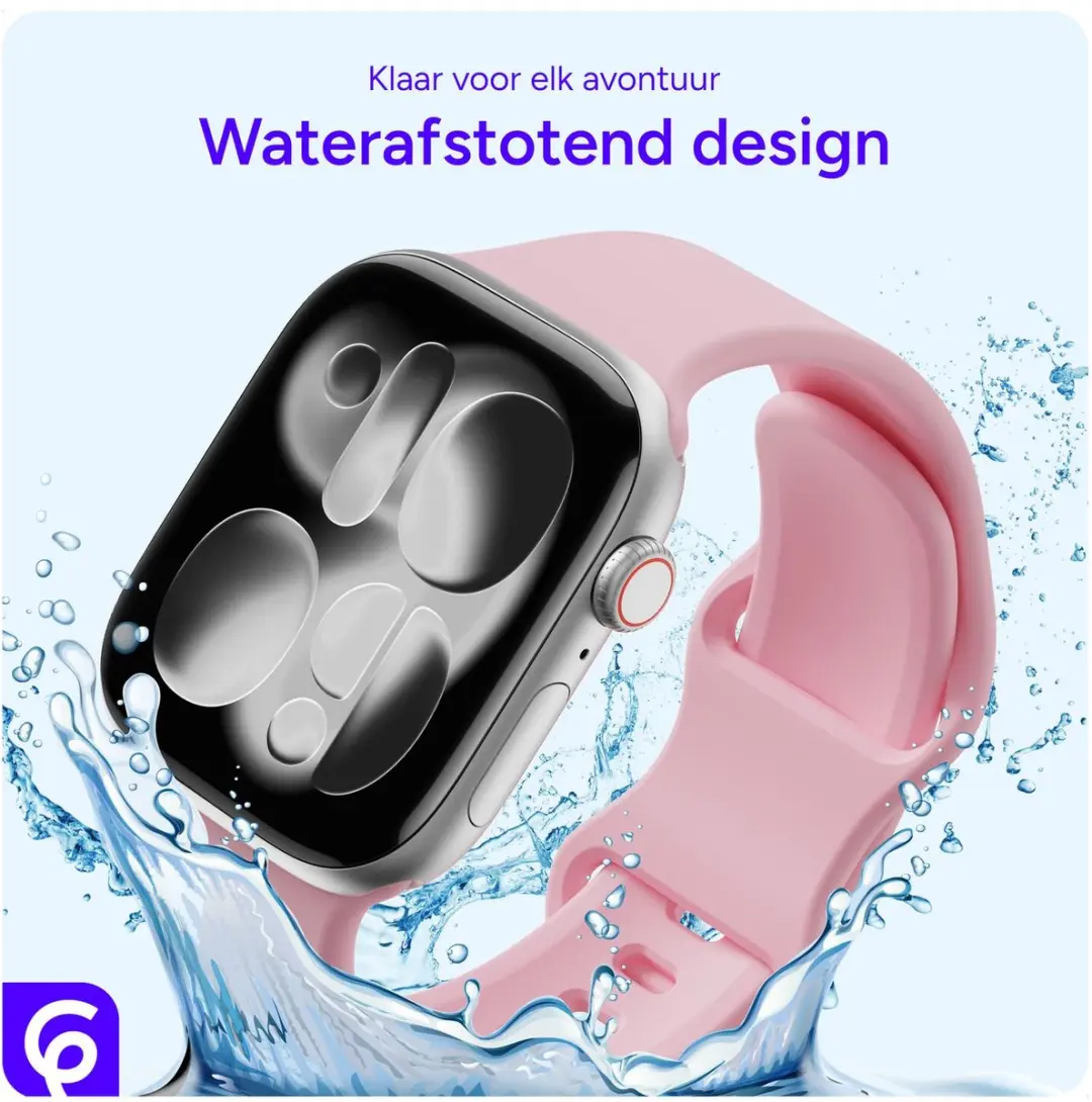 Selected SBG Siliconen Bandje Apple Watch Series 10 46mm - Roze