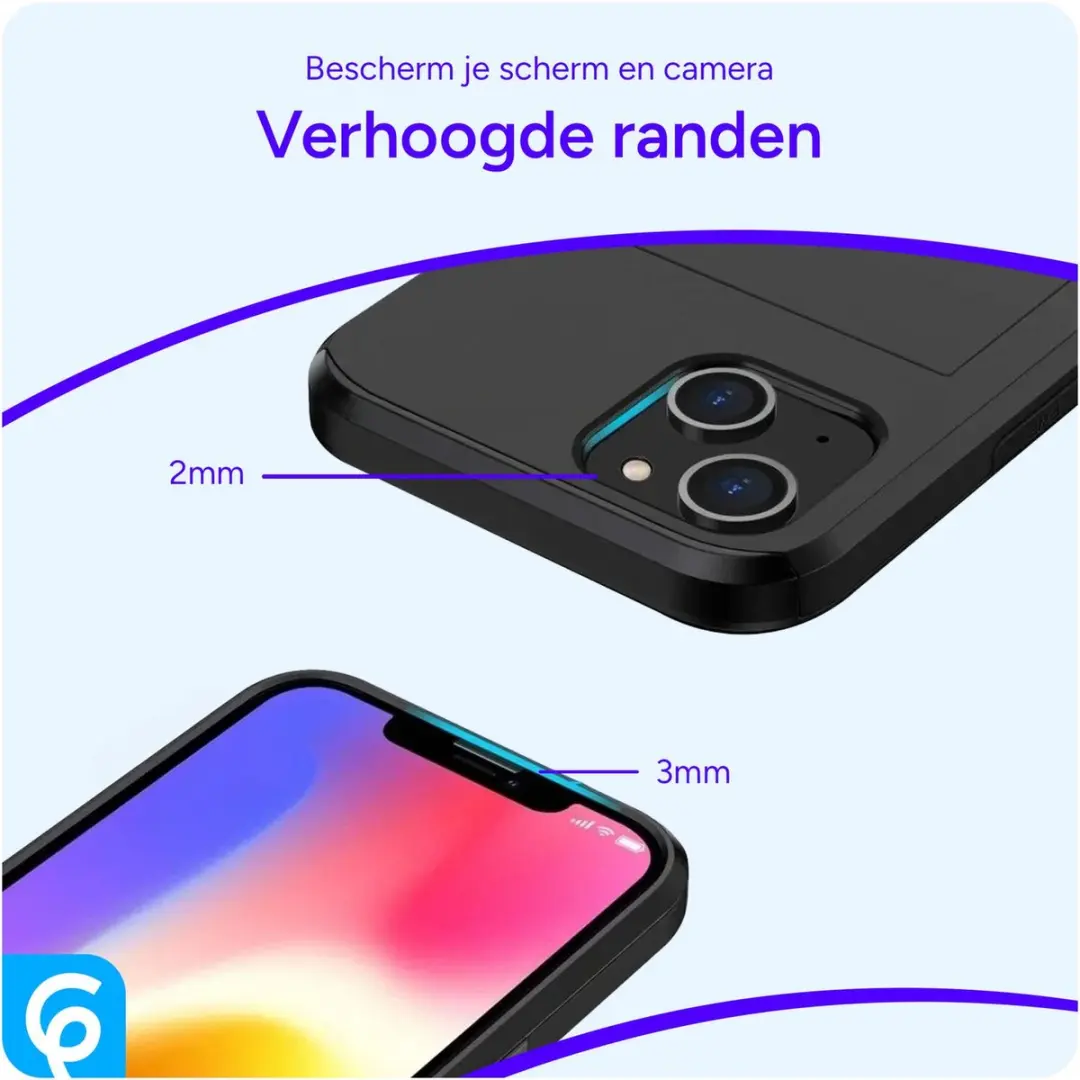Selected Hoesje Samsung Galaxy S25 - Kaarthouder 2 Pasjes Zwart