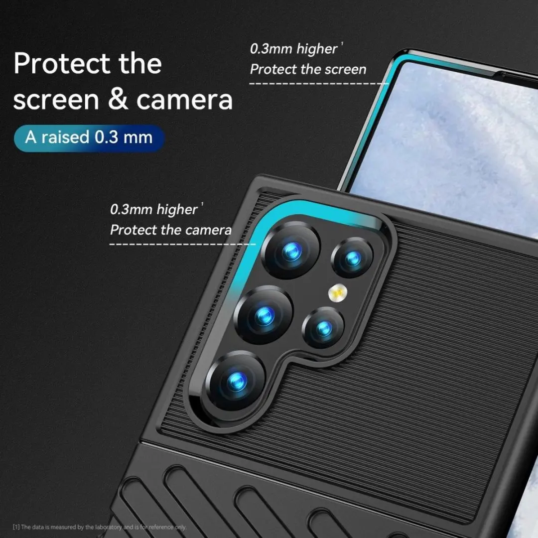 Selected Thunder Design Hoesje Samsung Galaxy S22 Ultra - Zwart
