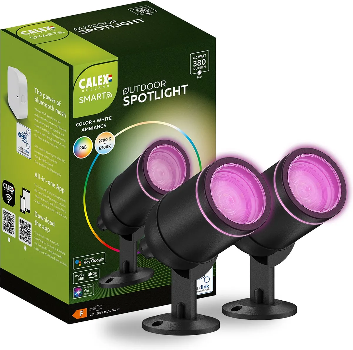 Calex Smart Outdoor LED Grondspot RGB/Wit