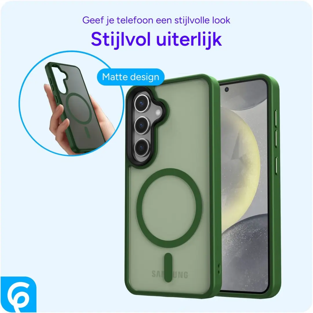 Selected Hoesje Samsung Galaxy S25 Plus MagSafe - Groen