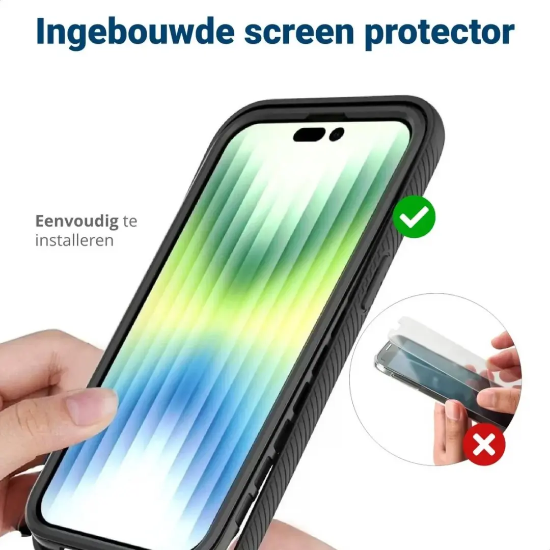 Selected by GSMpunt.nl iPhone 14 Pro Hoesje - Blauw Transparant