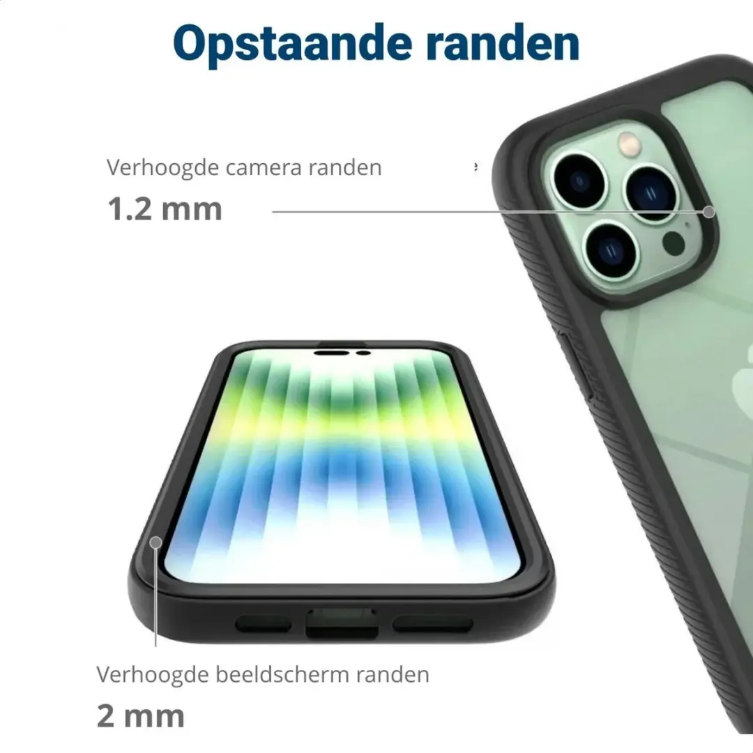 Selected by GSMpunt.nl iPhone 14 Pro Hoesje - Blauw Transparant