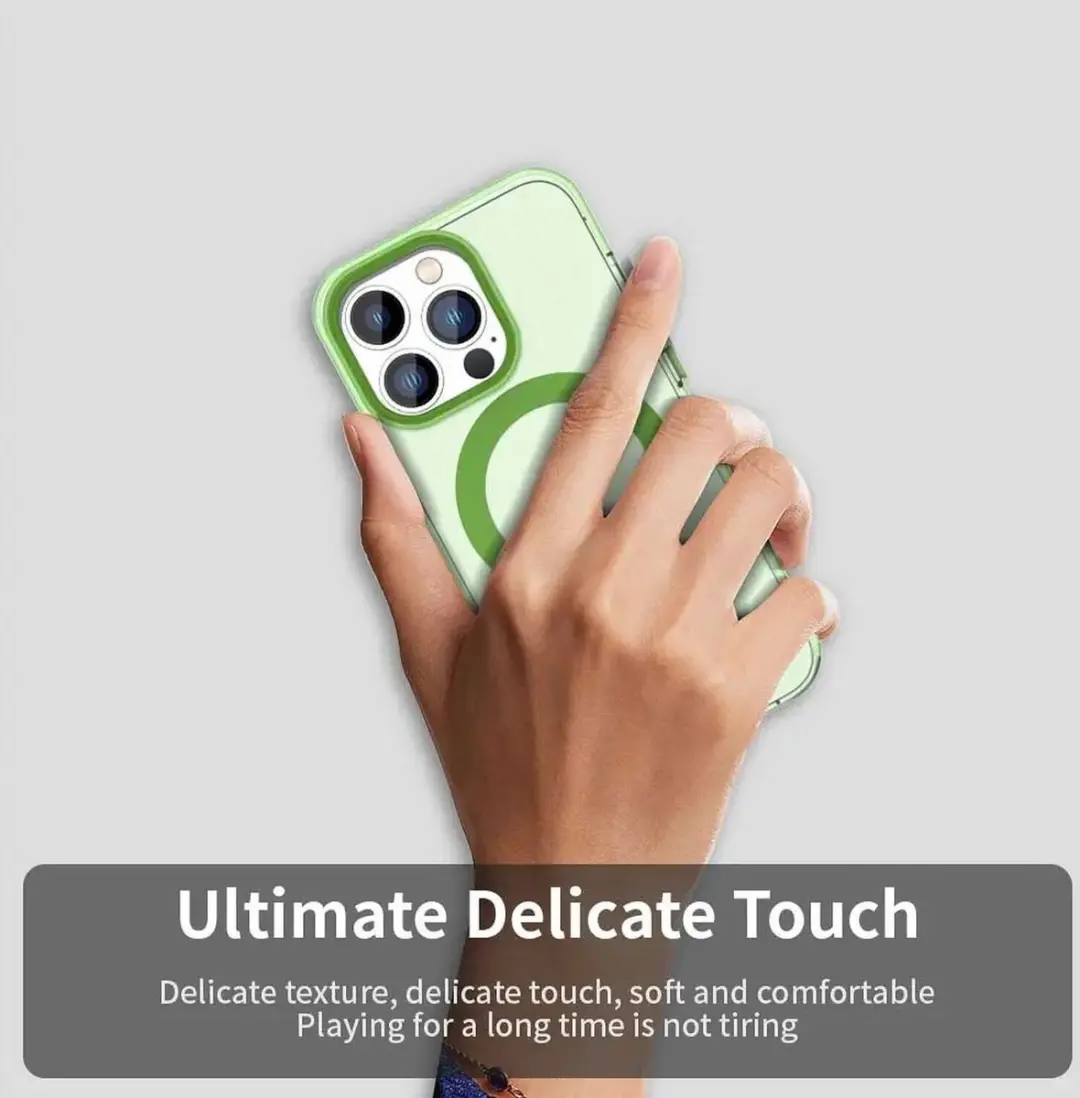 Selected MagSafe Backcover iPhone 14 Pro - Groen Transparant