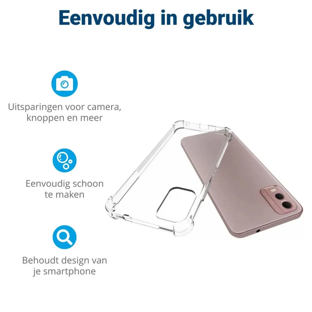 Selected Nokia C32 TPU Hoesje - Transparant