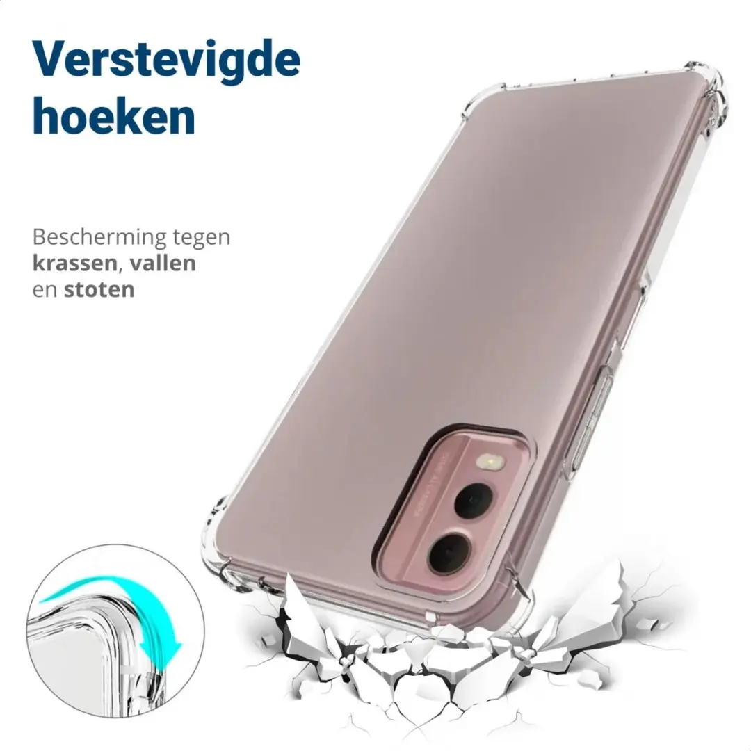 Selected Nokia C32 TPU Hoesje - Transparant - afbeelding 6 van 6