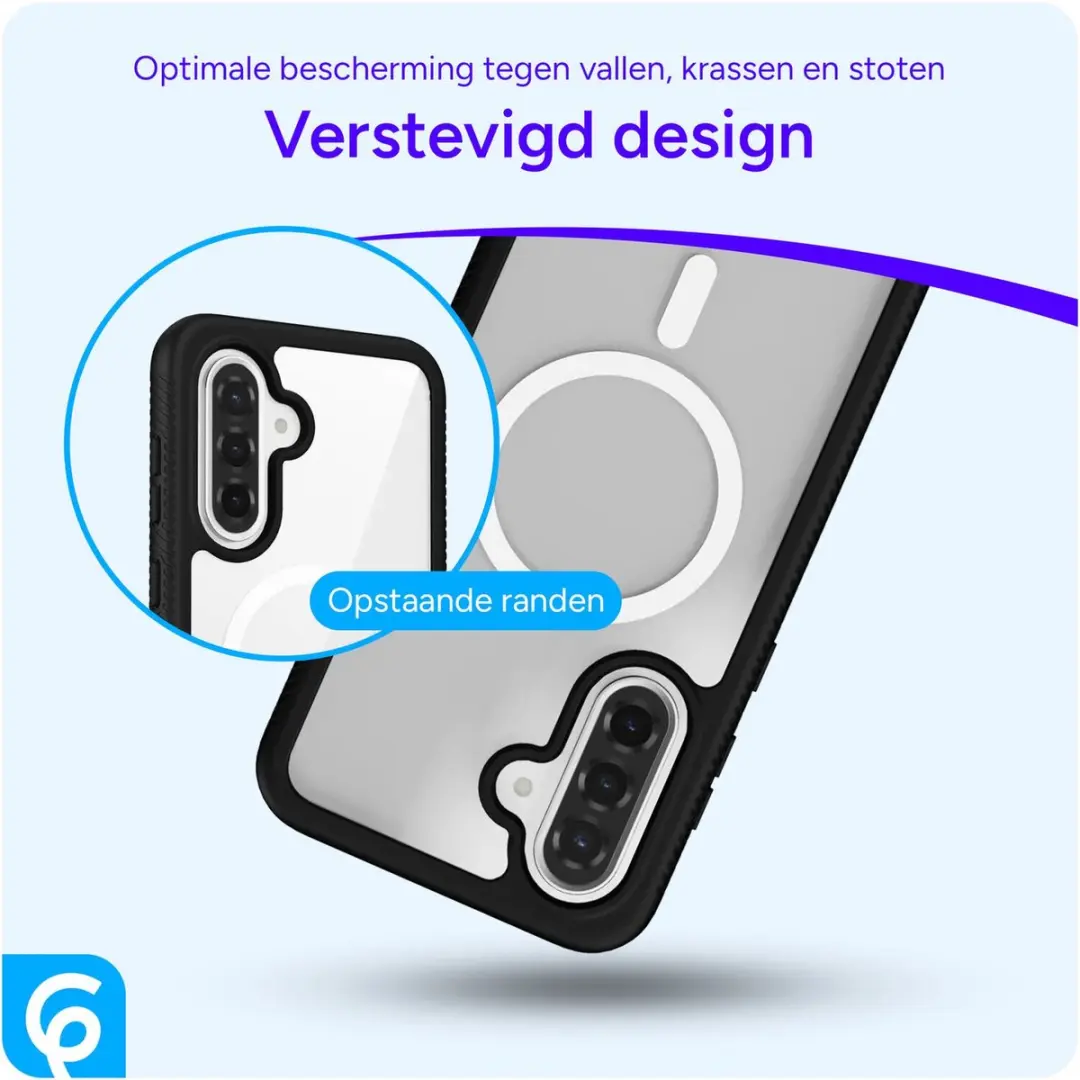 Selected Hoesje Samsung Galaxy A56 MagSafe - Schokbestendig - Zwart/Transparant - afbeelding 6 van 6