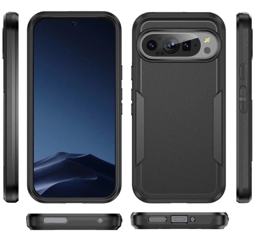 Selected Back Cover Google Pixel 9/9 Pro Rugged Hoesje - Zwart
