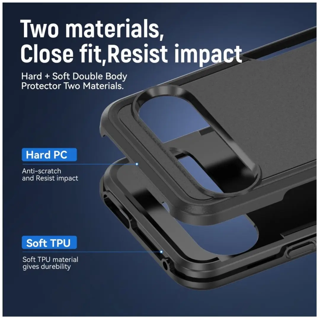 Selected Back Cover Google Pixel 9/9 Pro Rugged Hoesje - Zwart - afbeelding 6 van 6
