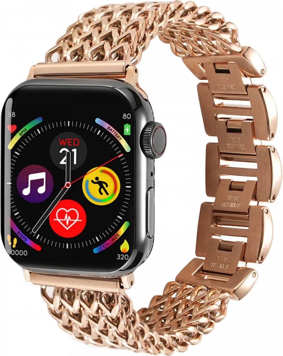 Selected Gevlochten Stalen Bandje Apple Watch