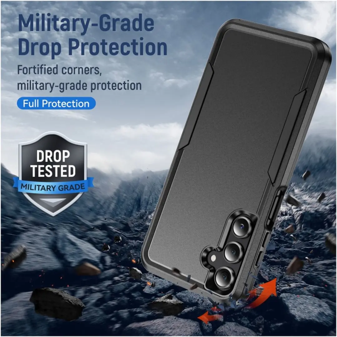 Selected Back Cover Samsung Galaxy A16 Rugged Hoesje - Zwart