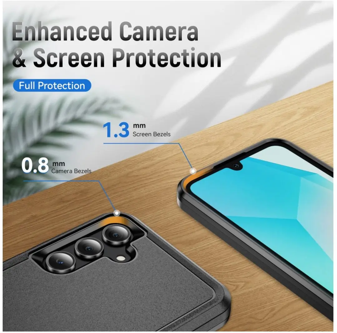 Selected Back Cover Samsung Galaxy A16 Rugged Hoesje - Zwart