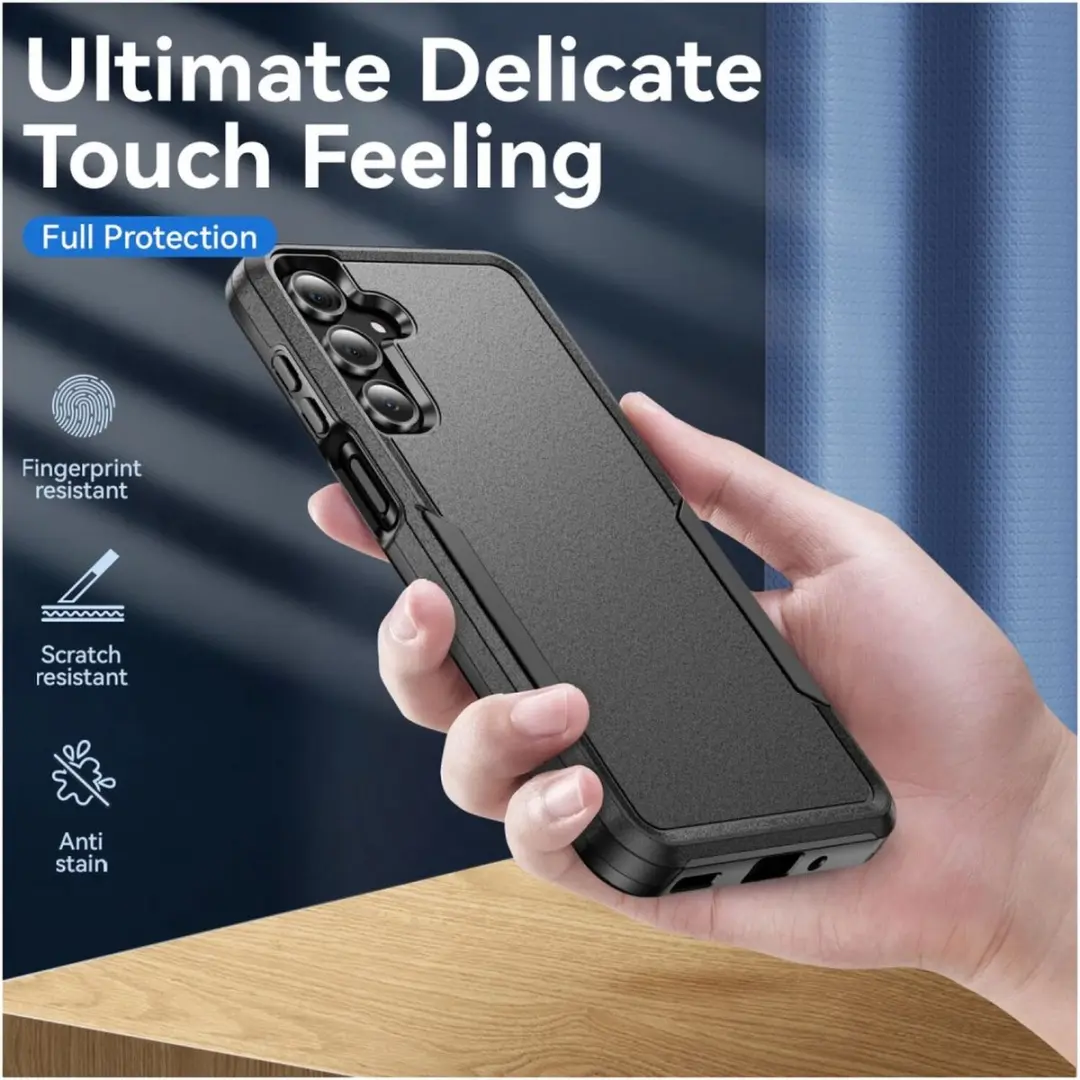 Selected Back Cover Samsung Galaxy A16 Rugged Hoesje - Zwart