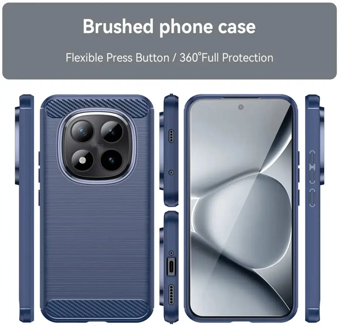 Selected TPU Hoesje Xiaomi Poco M8 Pro - Blauw