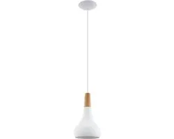 Eglo Sabinar Hanglamp E27 Ø18cm - Wit/Bruin