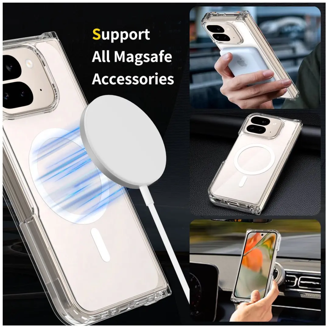 Selected by GSMpunt Google Pixel 10 Pro Fold Hoesje - Transparant MagSafe