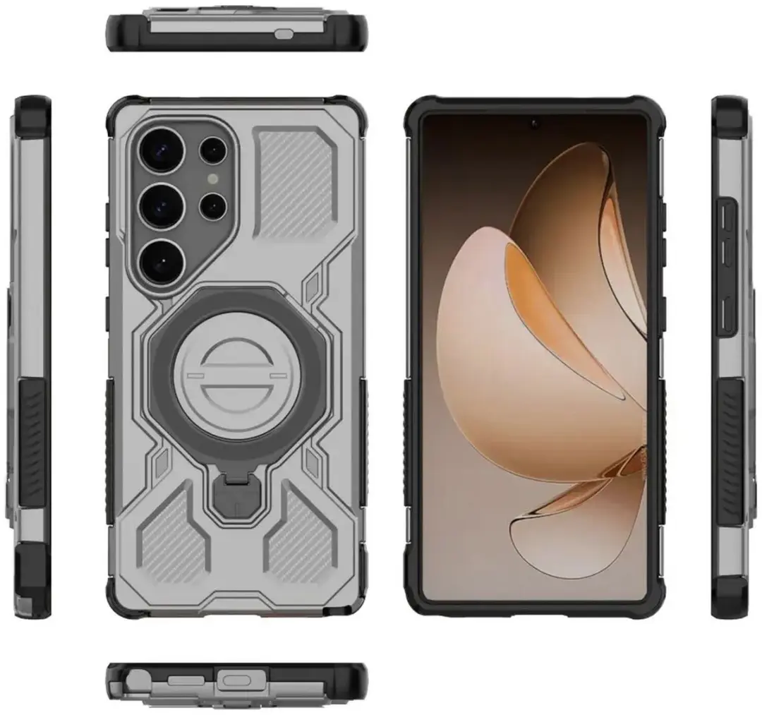 Selected Hoesje Samsung Galaxy S25 Ultra - MagSafe/Kickstand Grijs