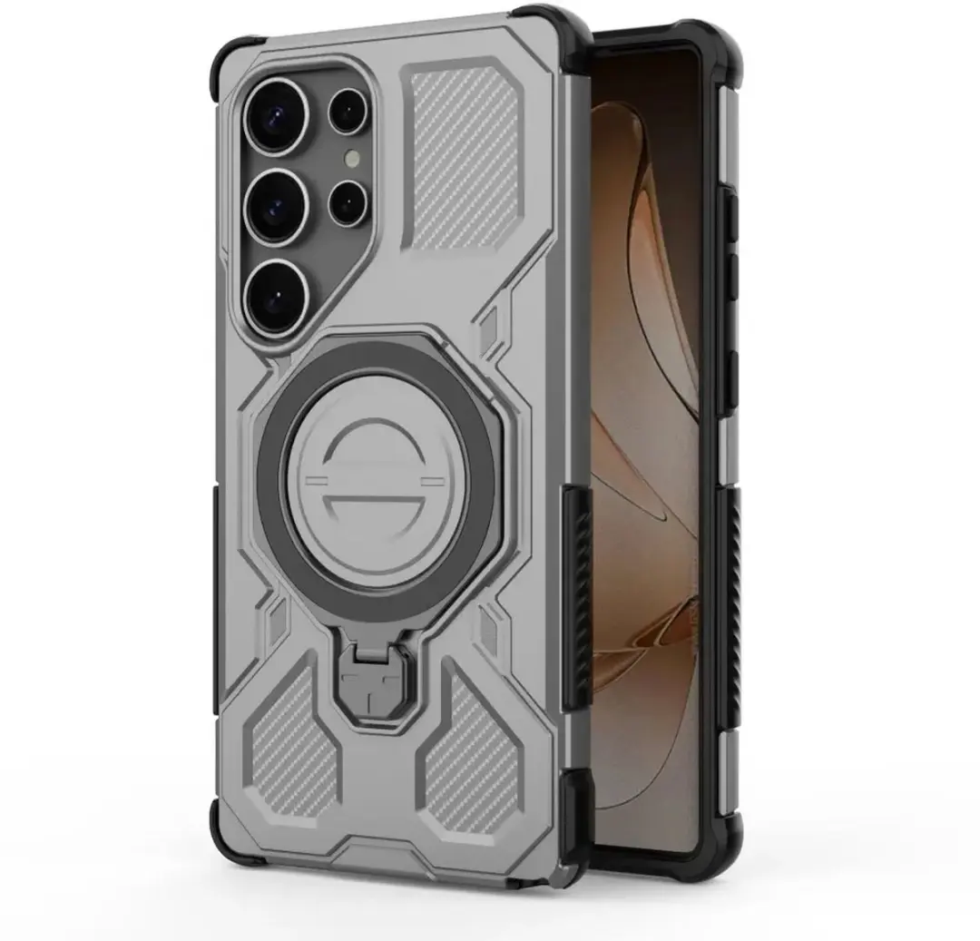 Selected Hoesje Samsung Galaxy S25 Ultra - MagSafe/Kickstand Grijs