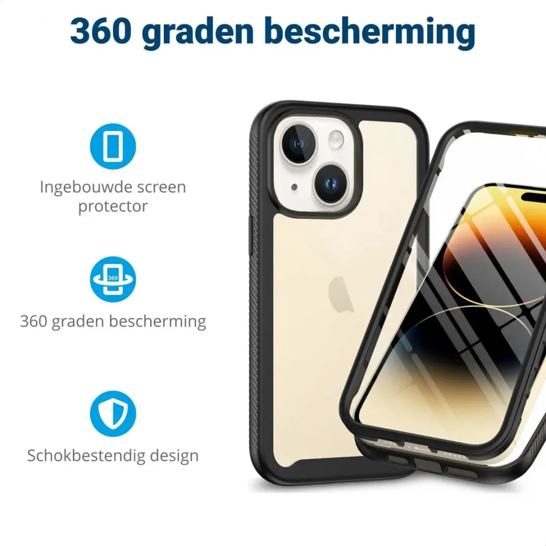 Selected by GSMpunt.nl iPhone 15 Plus Hoesje - Full Protect - Zwart - afbeelding 6 van 6