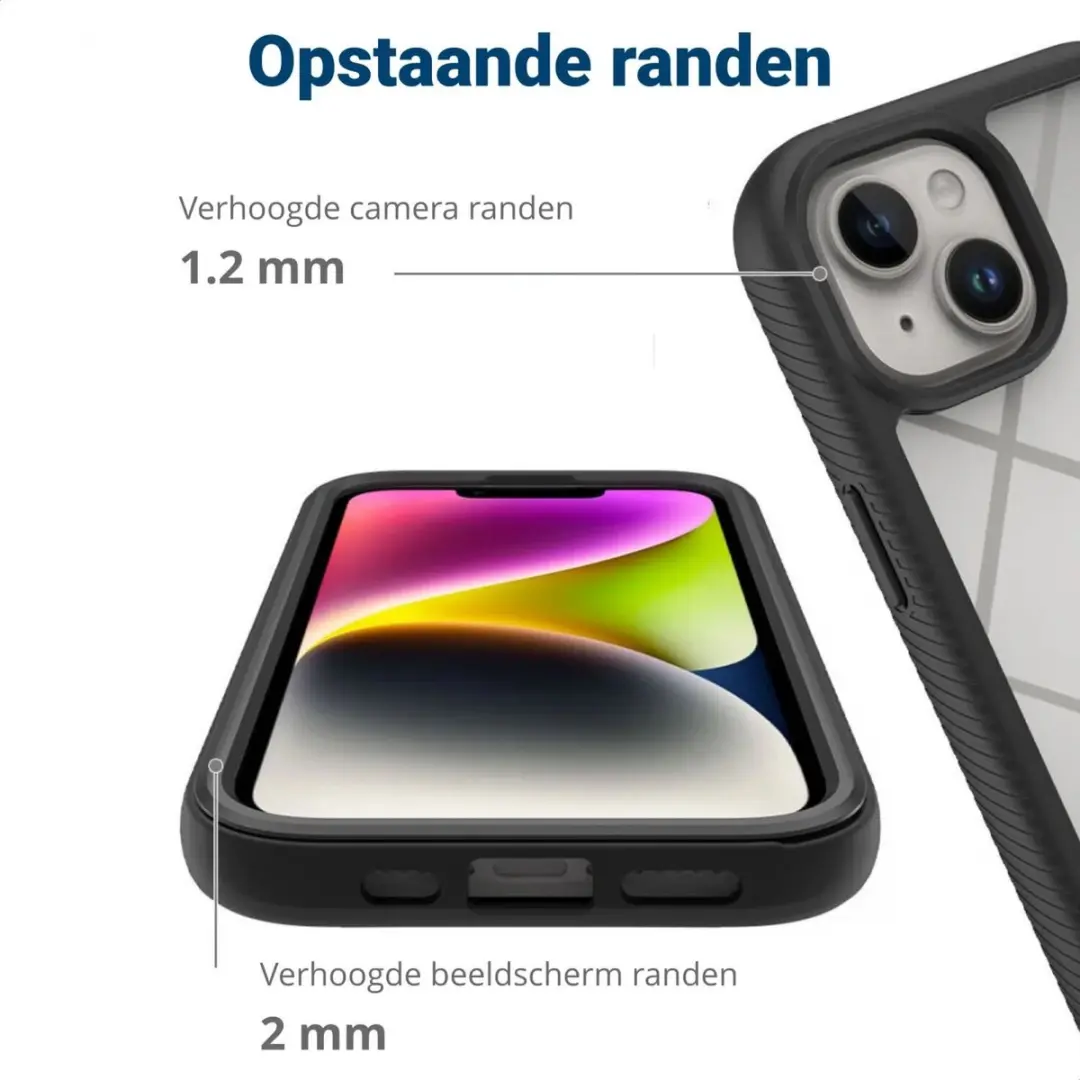 Selected by GSMpunt.nl iPhone 15 Plus Hoesje - Full Protect - Zwart