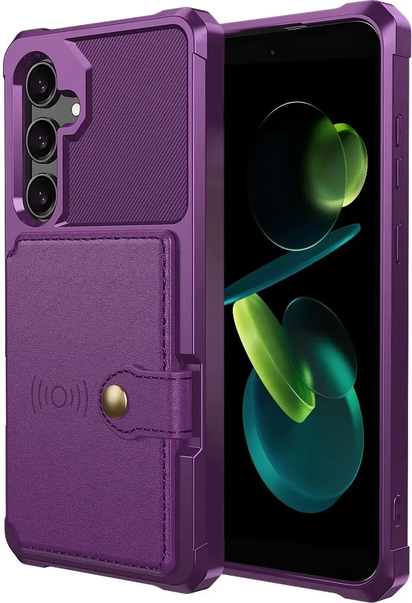 Selected Portemonnee Hoesje Samsung Galaxy A37 - 4 Pasjes - Paars - afbeelding 6 van 6