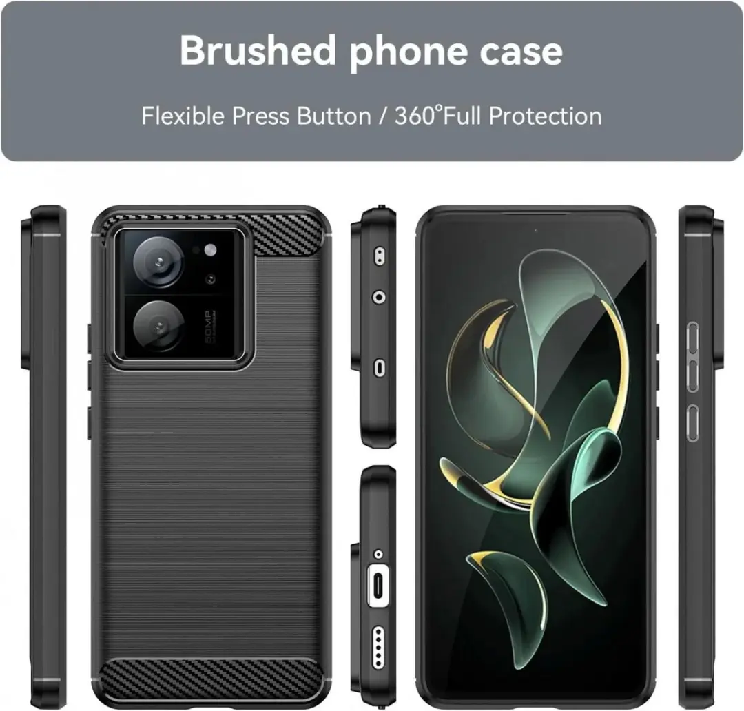 Selected TPU Hoesje Xiaomi 13T - Zwart