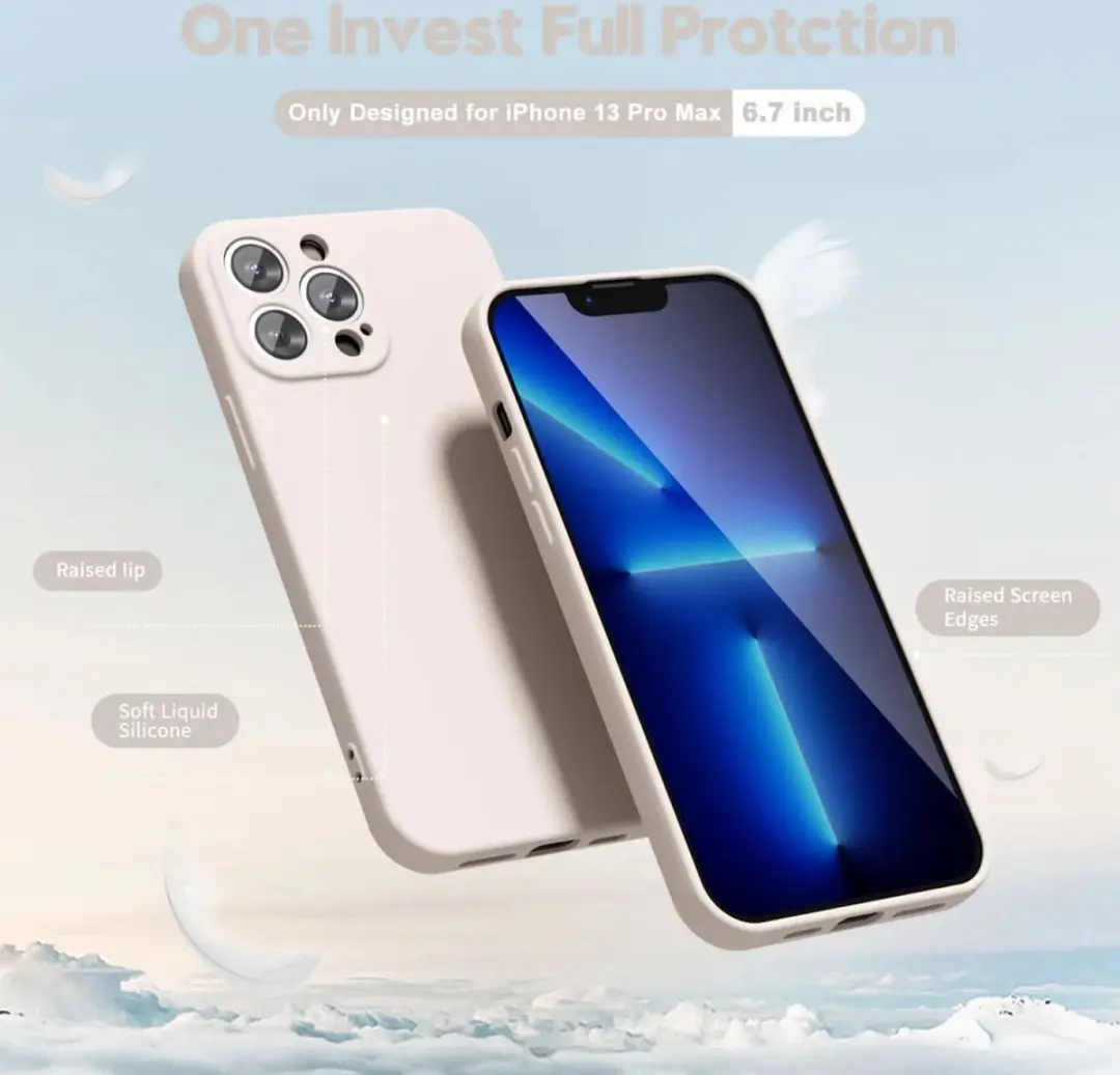 Selected by GSMpunt.nl iPhone 13 Pro Max Hoesje - Dun TPU - Beige