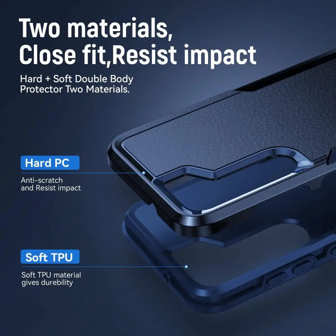 Selected Back Cover Samsung Galaxy S23 Blauw - Schokbestendig