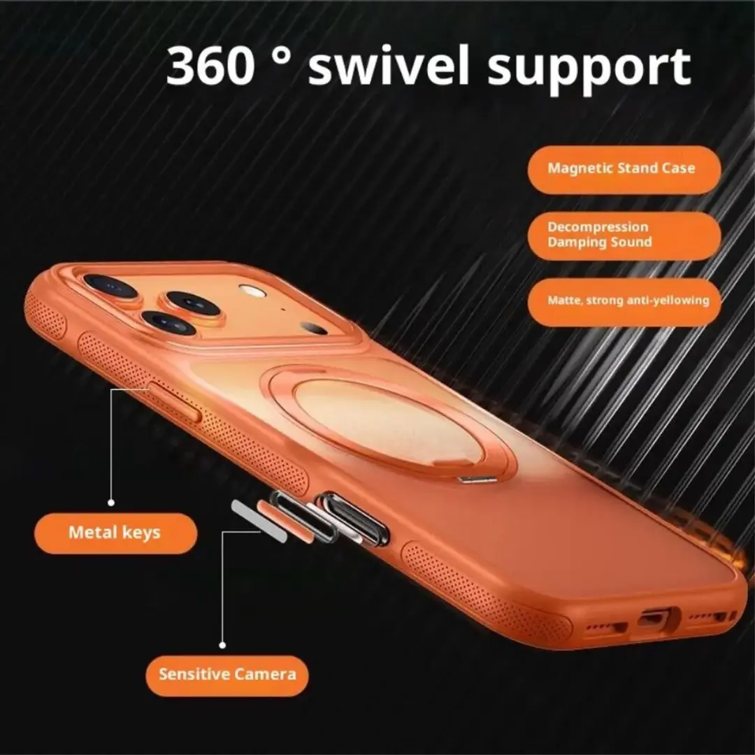 Selected Premium Hoesje iPhone 17 Pro Max MagSafe - Oranje