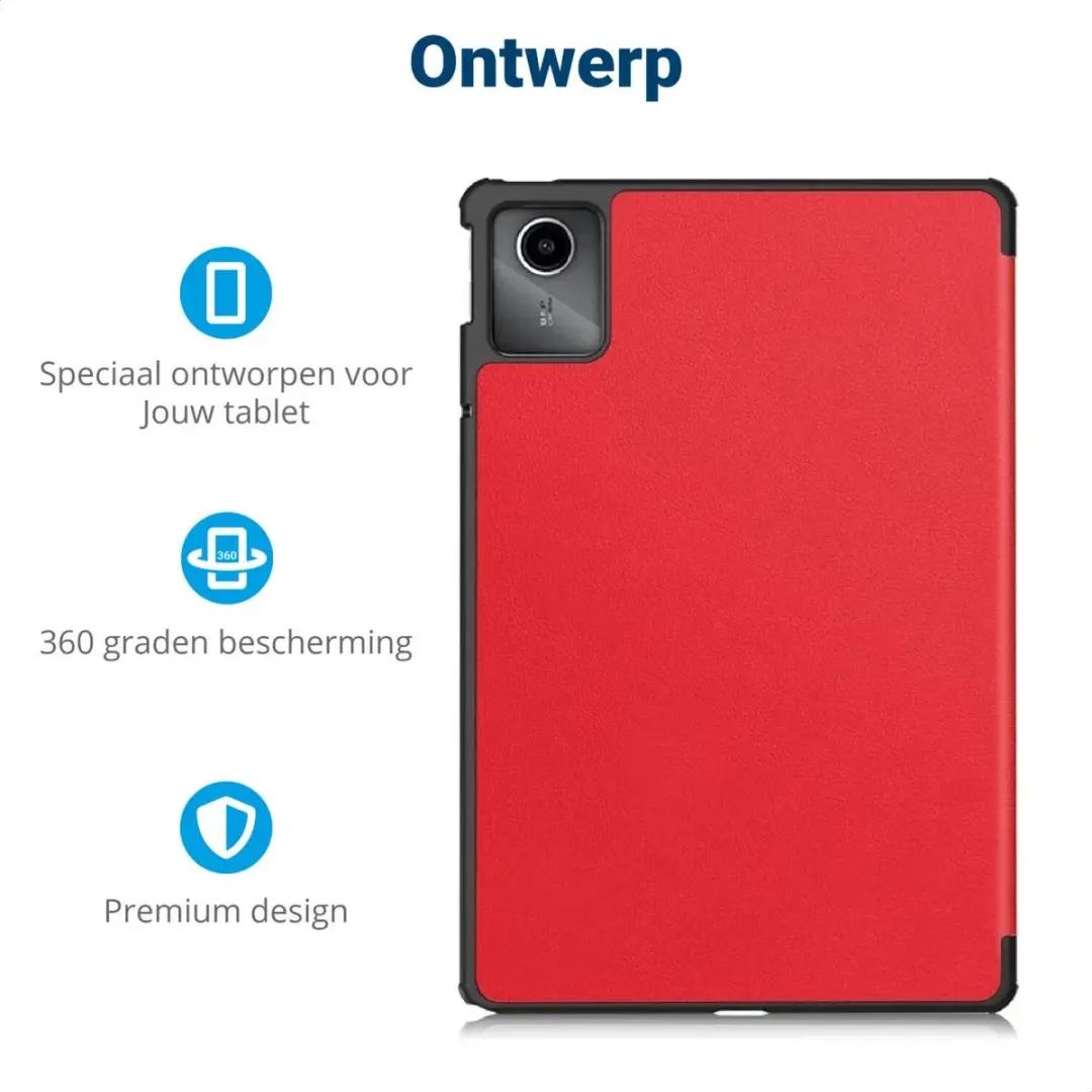Selected Tablethoes Lenovo Tab M11 Book Case - Rood